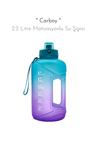 fitmart Carboy - 2.2 Litre Motivasyonlu Su Şişesi