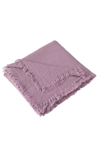 tinylamb Brighton 90X100Cm Organic 4 Layer Plum Color Muslin Blanket 100% Cotton Muslin