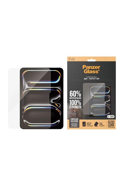PanzerGlass واقي شاشة لجهاز iPad Pro 11" 2024 - عريض وشفاف