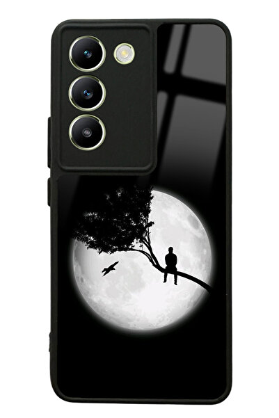 Spoyi Vivo V30 Lite Aya Bakış Tasarımlı Glossy Telefon Kılıfı