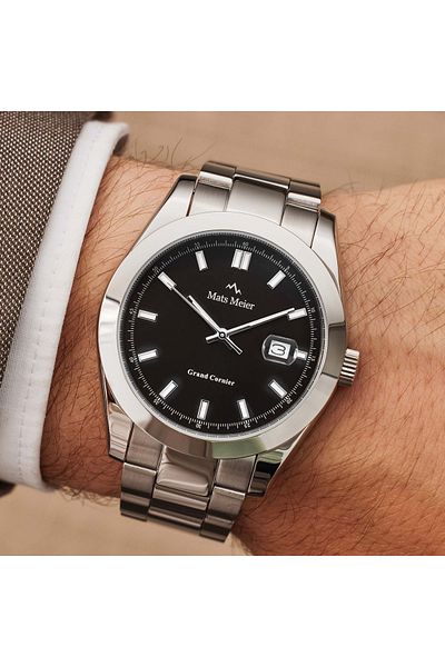 Mats Meier Grand Cornier Herren Uhr Silber Mm00514