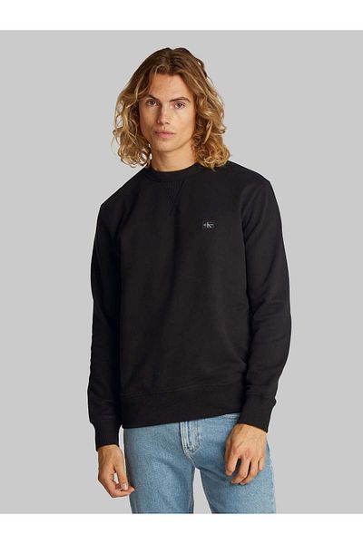 Calvin Klein Φούτερ Woven Label Crew Neck - Άνετη εφαρμογή