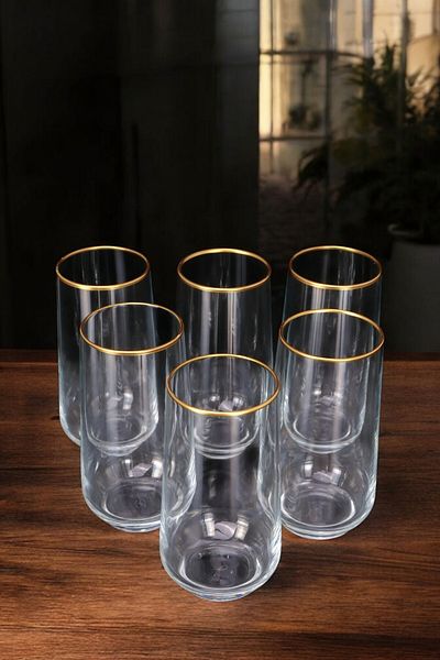 Digithome 470 Cc 6-Piece Cup with Gilded Mouth C1-1-139