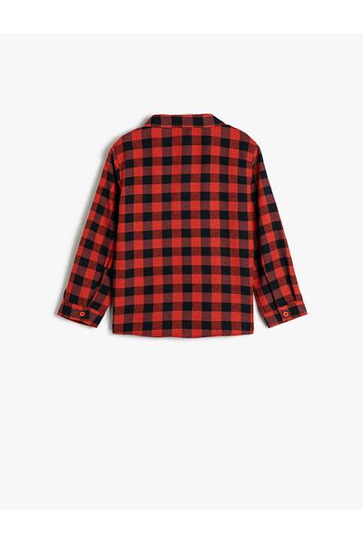 Koton Риза Lumberjack с дълъг ръкав с детайли