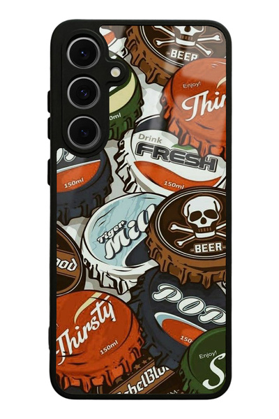 Spoyi Samsung S24 FE Gazoz Kapağı Tasarımlı Glossy Telefon Kılıfı