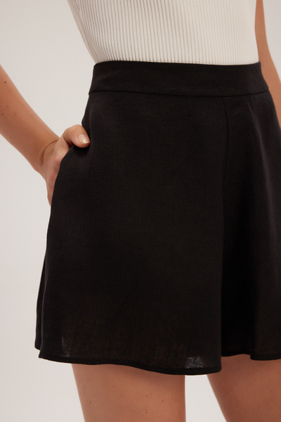 adL Cepli Keten Şort