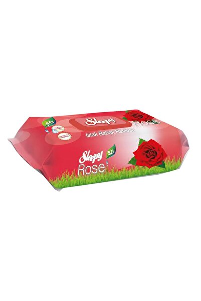 Sleepy مجموعة من 50 منشفة مبللة باللون الوردي