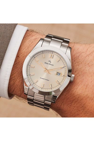 Mats Meier Grand Cornier Herren Uhr Silber Mm00519