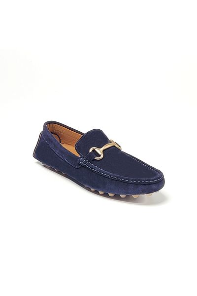John May Men's Oxford Shoes Tz-13804 46 Navy Blue Cold Logic