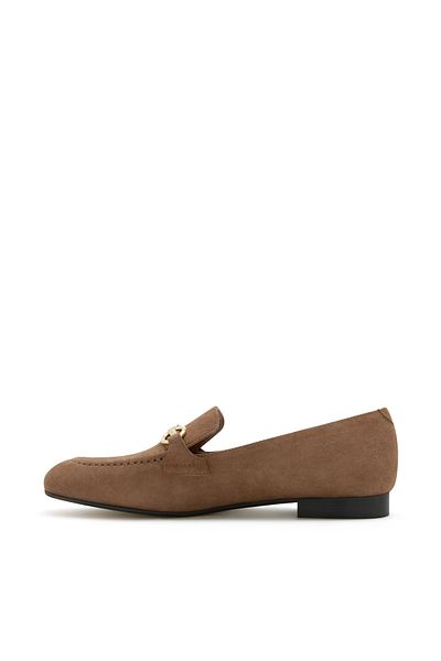 Isabel Bernard Vendôme Fleur Taupe Wildleder-Loafer Ib51100-178