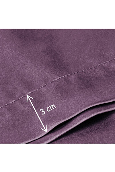 MonoHome Silk Satin Pillowcase 2 Pieces 50X70Cm 1 Piece Satin Buckle Lilac