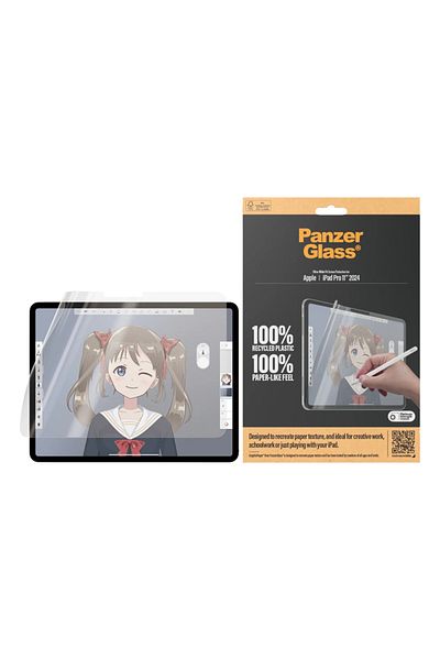 PanzerGlass واقي شاشة جرافيك بيبر لجهاز ايباد برو 11 بوصة 2024 - عريض وشفاف
