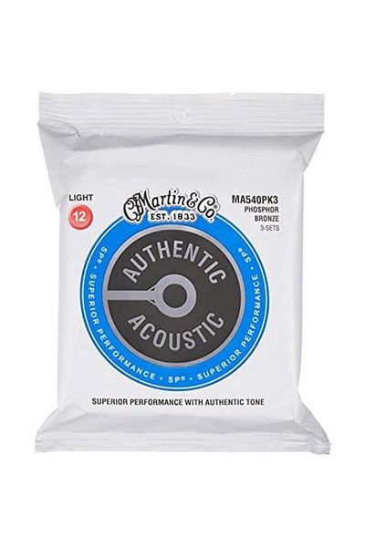 MARTIN & CO Martin Co Ma540Pk3 Sp - Phosphor Bronze Acoustic Guitar Strings (Light 12-54) 3 Set