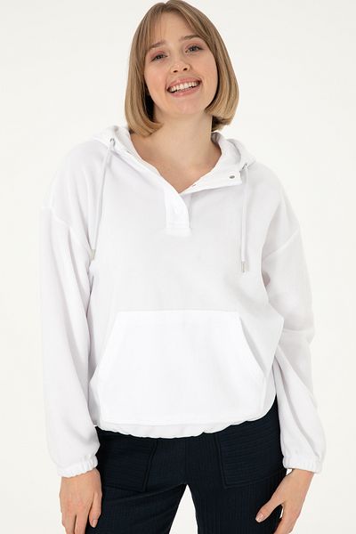 U.S. Polo Assn. White Women's Sweatshirt 50291436 -Vr013
