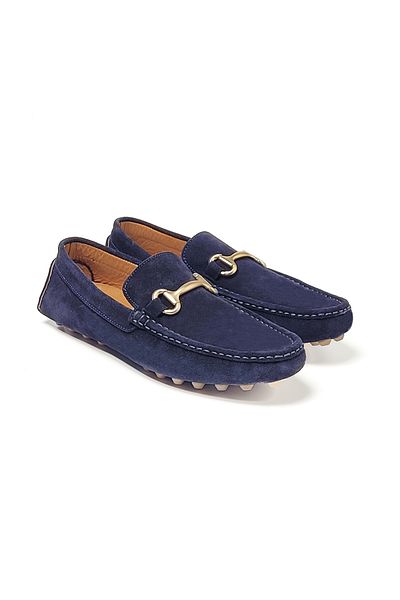 John May Men's Oxford Shoes Tz-13804 46 Navy Blue Cold Logic