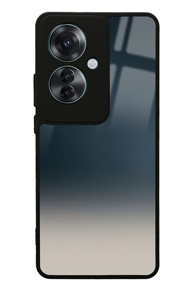 Spoyi حافظة هاتف لامعة لهاتف اوبو رينو 11F 5G بتصميم انتقالي أزرق