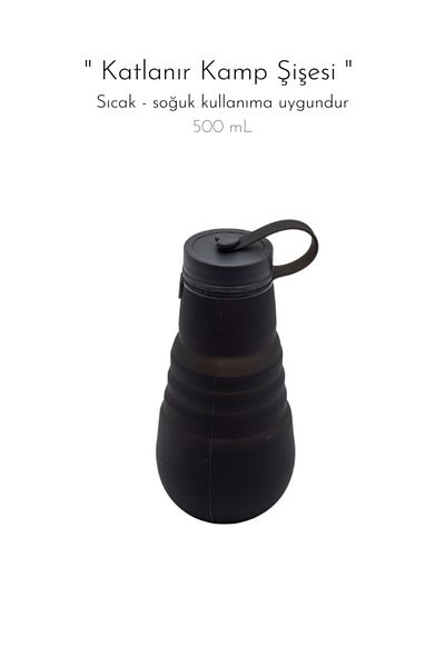 fitmart Folding Camping Bottle - Suitable for Hot / Cold Use - 500 Ml