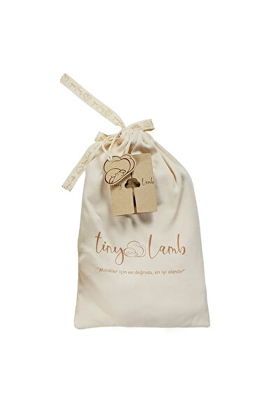 tinylamb Beige Organic Cotton Combed Baby Bed Sheet 80x180cm