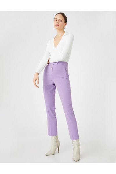 Koton Cigarette Fabric Trousers with Pocket Detail