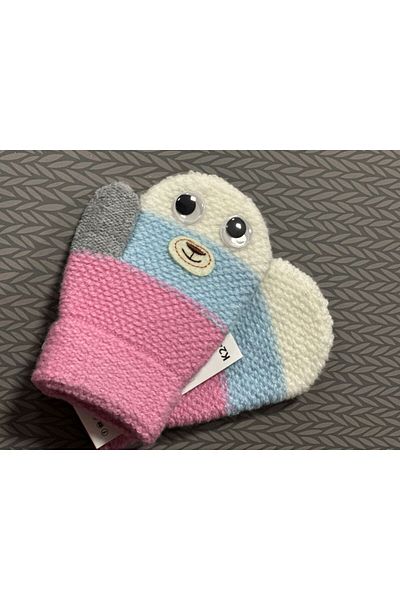 Kitti Girl's Gloves Baby Gloves Flexible Gloves with Angora Playing Eyes 1-3 Years
