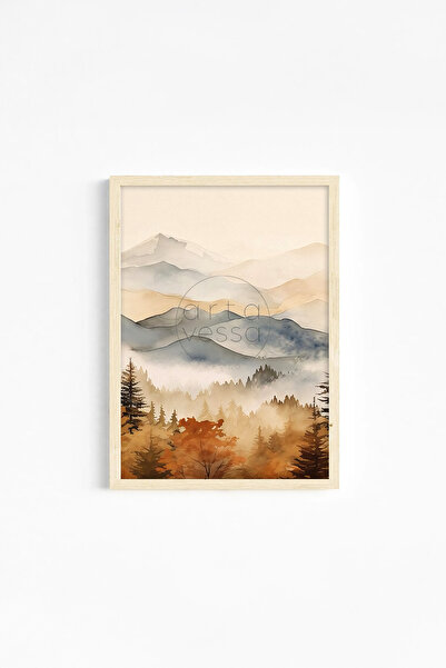 Artavessa Gerçek Ahşap Çerçeveli 3 Parça 3D Poster Tablo Seti - ERSY3SET4