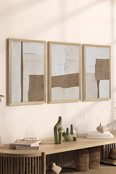 Artavessa طقم طاولة MDF بإطار خشبي مكون من 3 قطع - ERSYCRVSZ3SET2