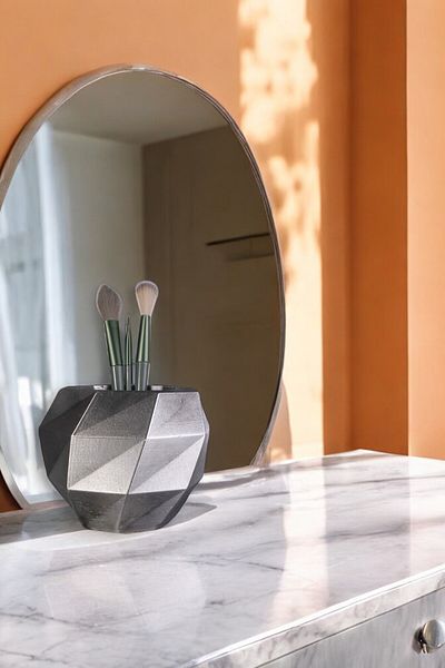 Evene Organizator de machiaj colorat antic argintiu - Organizator pentru pensule Model 20