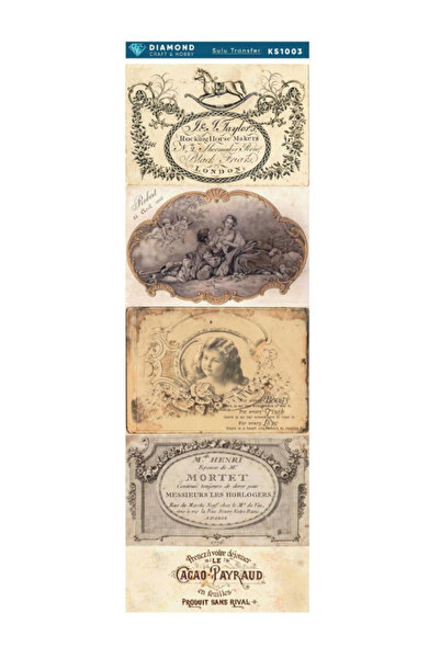 Buhobi ورق نقل مائي من ديماوند KS1003 مقاس 10x30 سم