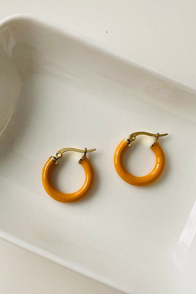 Tupek Store أقراط من الفولاذ المقاوم للصدأ