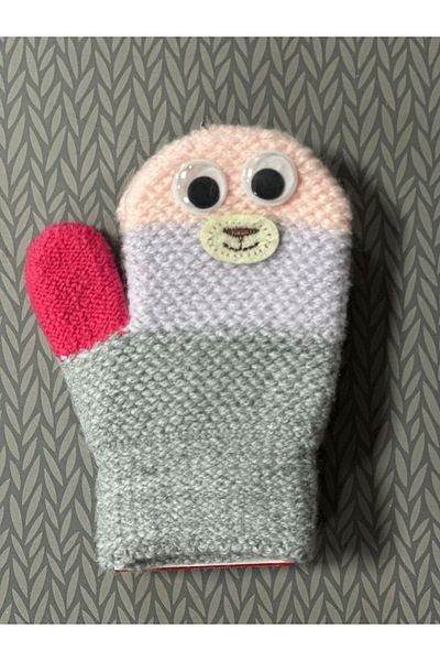 Kitti Girl's Gloves Baby Gloves Flexible Gloves with Angora Playing Eyes 1-3 Years