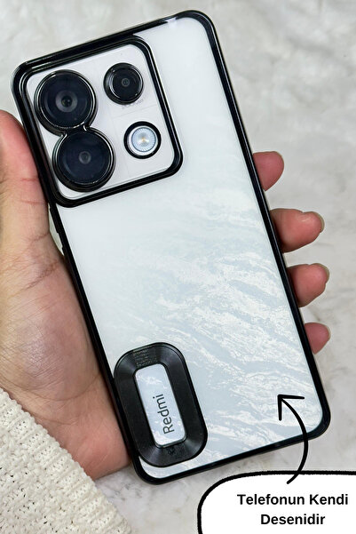 Vip Case Redmi Note 13 Pro 5g ( Yurtdışı ) Uyumlu Kamera Korumalı Arkası Şeffaf Kenarları Renkli Omega