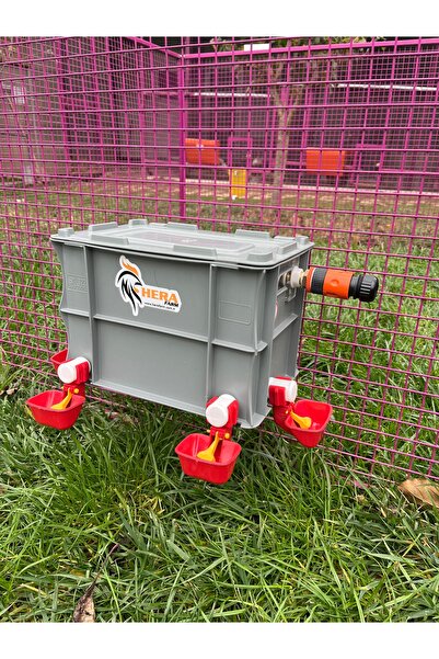 HERA 4 Kaplı Otomatik Dolumlu Suluk,Sırtından Tele Asmalı (Sağdan Su Girişli)