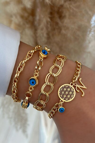 Trendy Butik N Harfli Yaşam Bileklik Kombini
