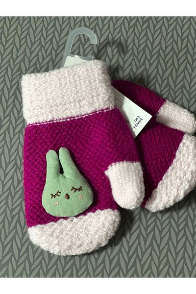 Kitti 1-3 Years Angora Girl's Gloves Baby Gloves Flexible Gloves