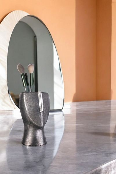 Evene Silver Antique Colored Makeup Organizer - Brush Holder Organizer Model 23