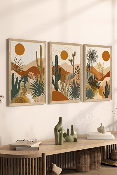 Artavessa طقم طاولة MDF بإطار خشبي مكون من 3 قطع - ERSYCRVSZ3SET10