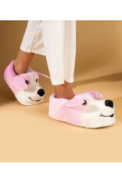 MODA Χαριτωμένο σκυλί Glass Eye Slippers - Παιδικά οικιακά μποτάκια