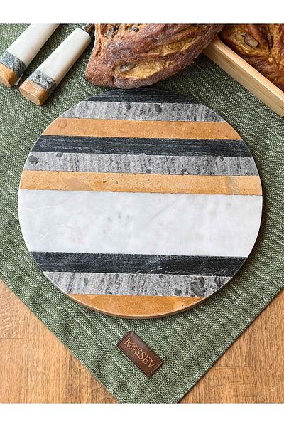 The Mia Marble Presentation Plate 25 cm