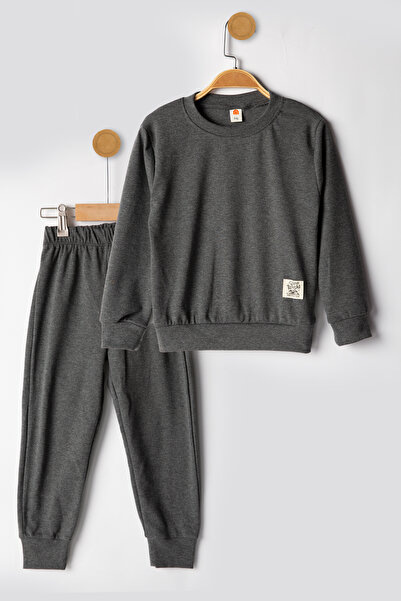 MUTTİ Basic Embroidered 2 Thread Crew Neck Εποχιακή παιδική φόρμα