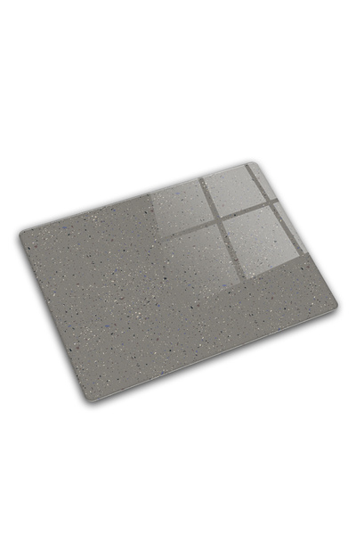 Decorita Cam Kesme Tahtası - Cam Kesme Tablası | Seramik Desen - Koyu Fon | 30cm x 40cm