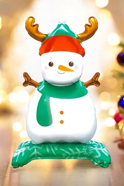 Atölye Mi Little Snowman Balloon Christmas Balloon with Feet