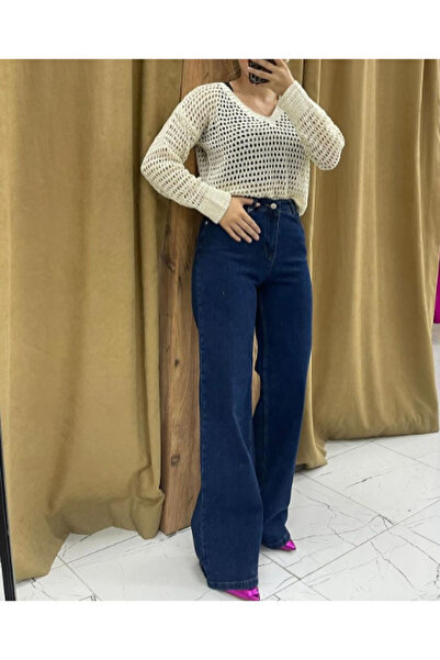 Asia ASIA ЛІКРАЛЬНІ ВИСОКІ ДЖИНСИ PALOZZO З ШИРОКИМИ ШТАНИНАМИ