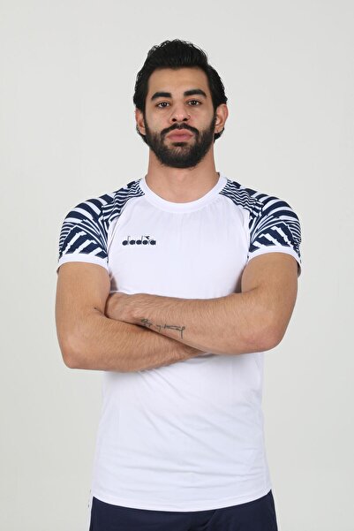 Diadora Μπλουζάκι Derby Λευκό Navy Blue