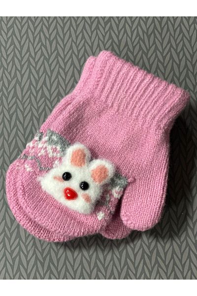 Kitti 1-3 Years Angora Rabbit Girl's Gloves Baby Gloves Flexible Gloves