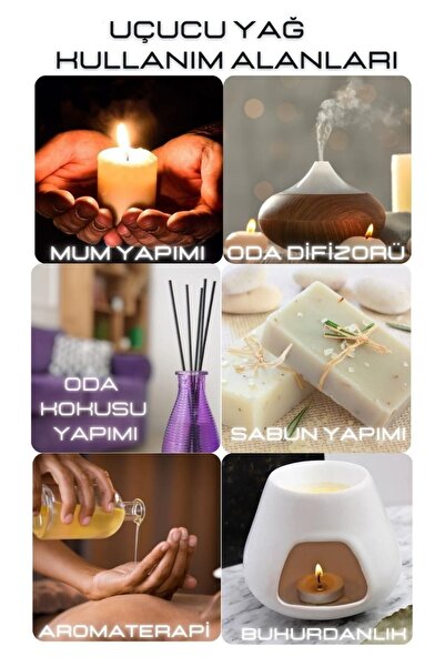 Cem Cosmetics Hava Nemlendiriciler için Uçucu Oda koku Yağı Esansiyel 3 Lü 10 Ml Oda kokusu