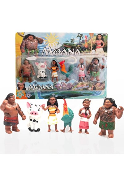 scntoys Prenses Moana Figür Oyuncak Seti 8 Parça Oyuncak Moana Figürleri Prenses Figür