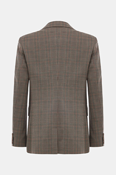 W Collection Brown Buttoned Cotton/Wool Jacket