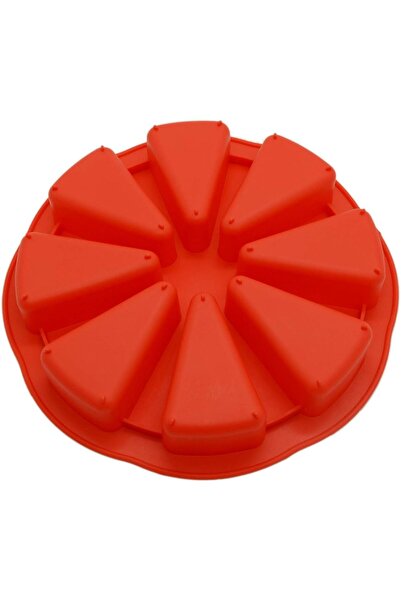 Genel Markalar Silikon Derin Üçgen Baklava Pasta Çikolata Muffin Kek Kalıbı 8'li