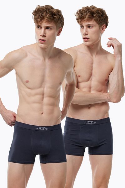 Malabadi Ανδρικό Smoked 2 Pack Cotton Elastane Boxer 075