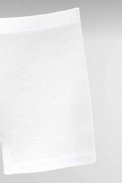 ERDEM İÇ GİYİM Boxeri cu nervuri pentru fete Erdem White - 4329